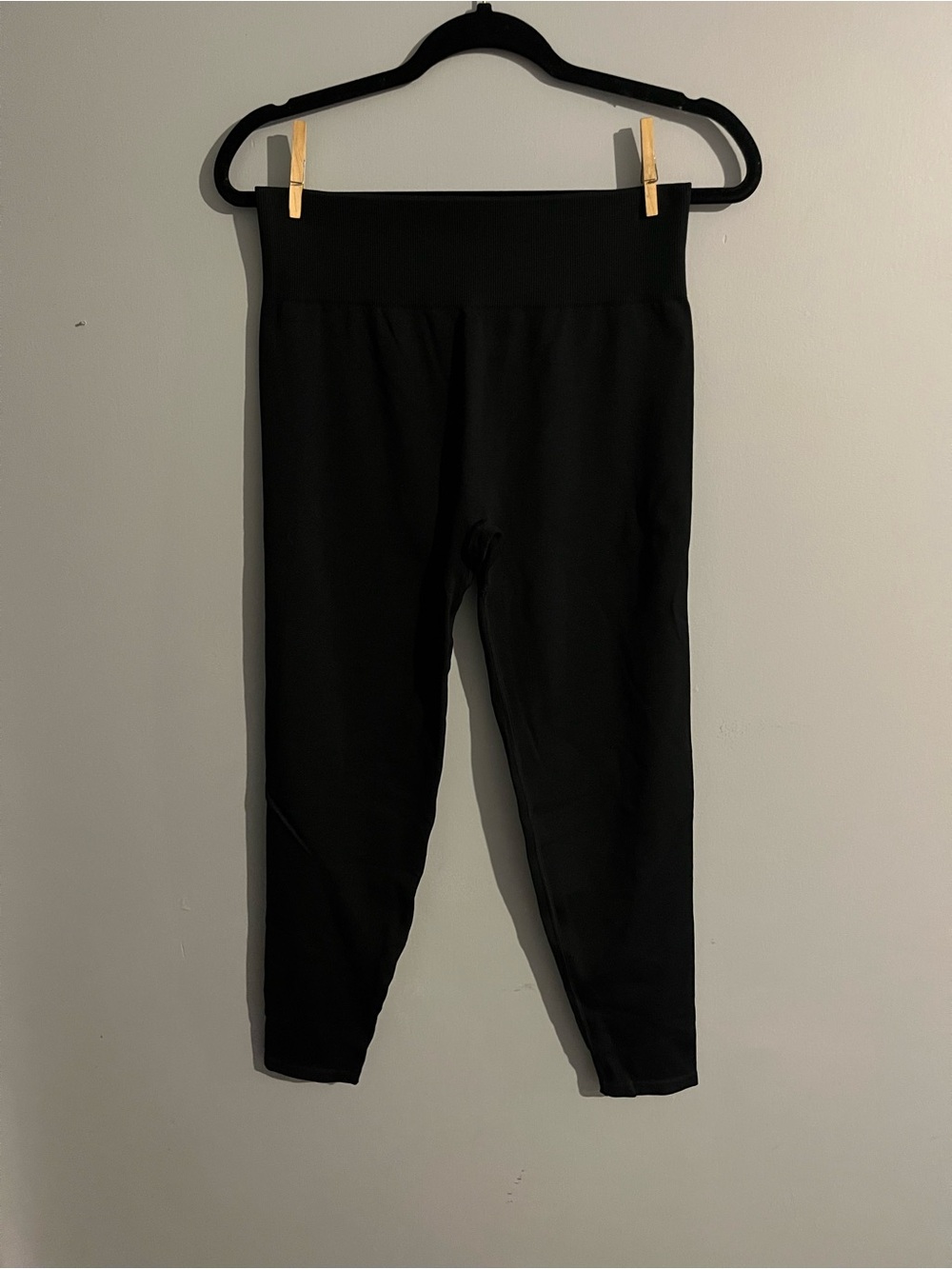 PINK Victoria's Secret Black High-Waist Leggings seamless size large stretch